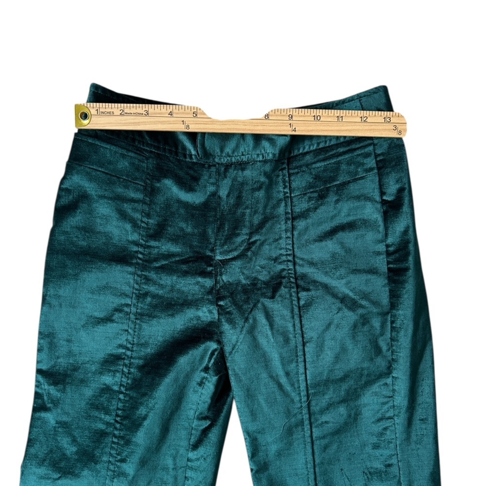 Free People Walk With You Velvet Flare Pants Emerald Green 70s Boho, Size 0 - Picture 7 of 13